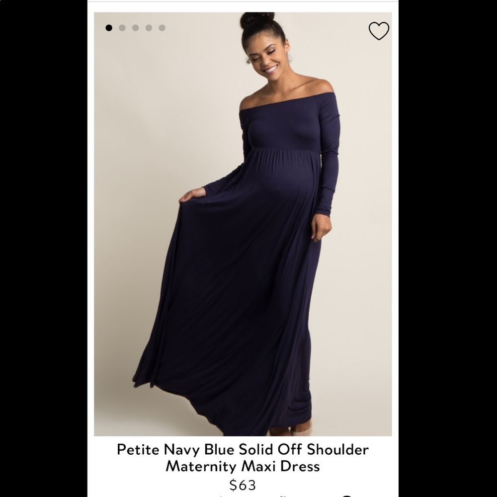 Petite Pink Blush Maternity Dress